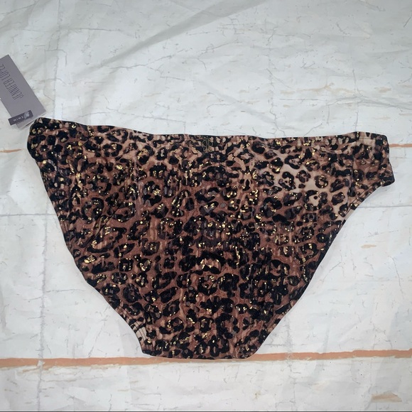 Jennifer Lopez bikini bottom leopard Animal print size 14 New with tags - Picture 4 of 7